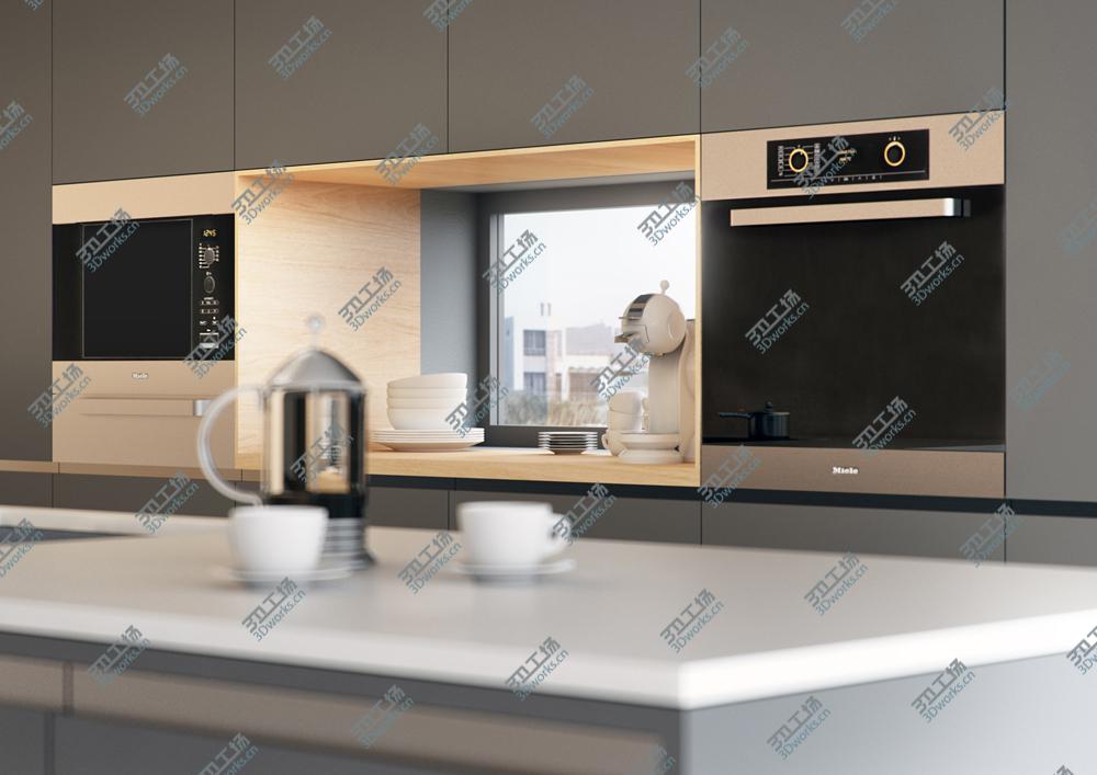 images/goods_img/20210313/VRayforC4D Scene files - Modern Minimalist Kitchen Scene/5.jpg